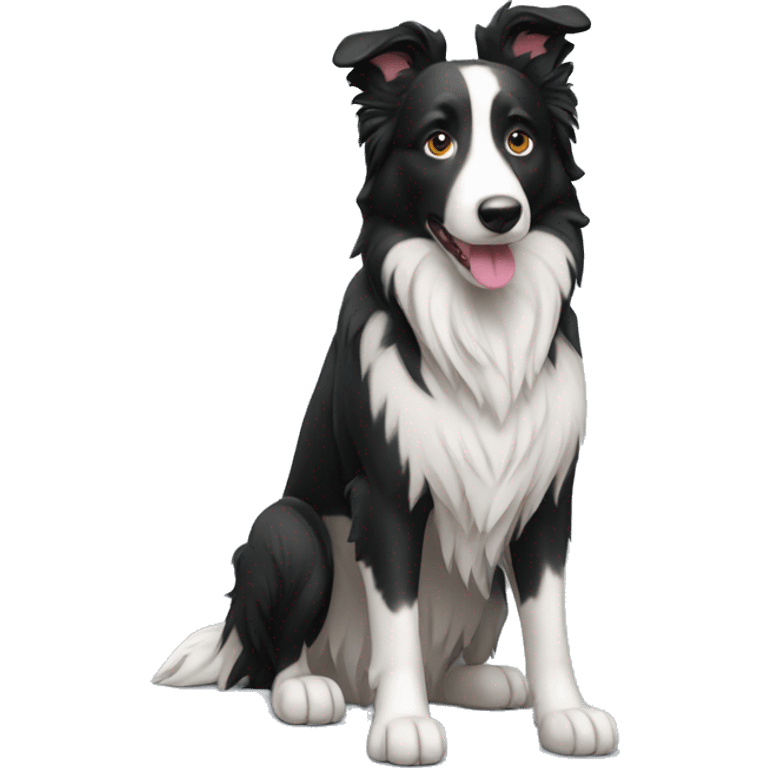 Un border collie  emoji