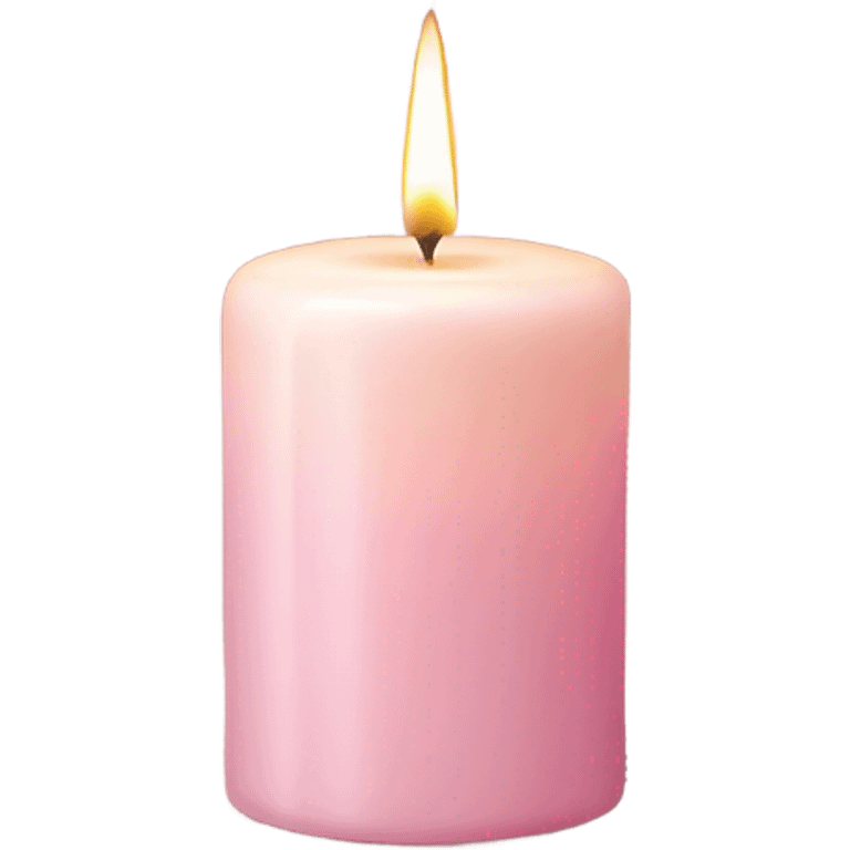 Aesthetic light pink candle  emoji