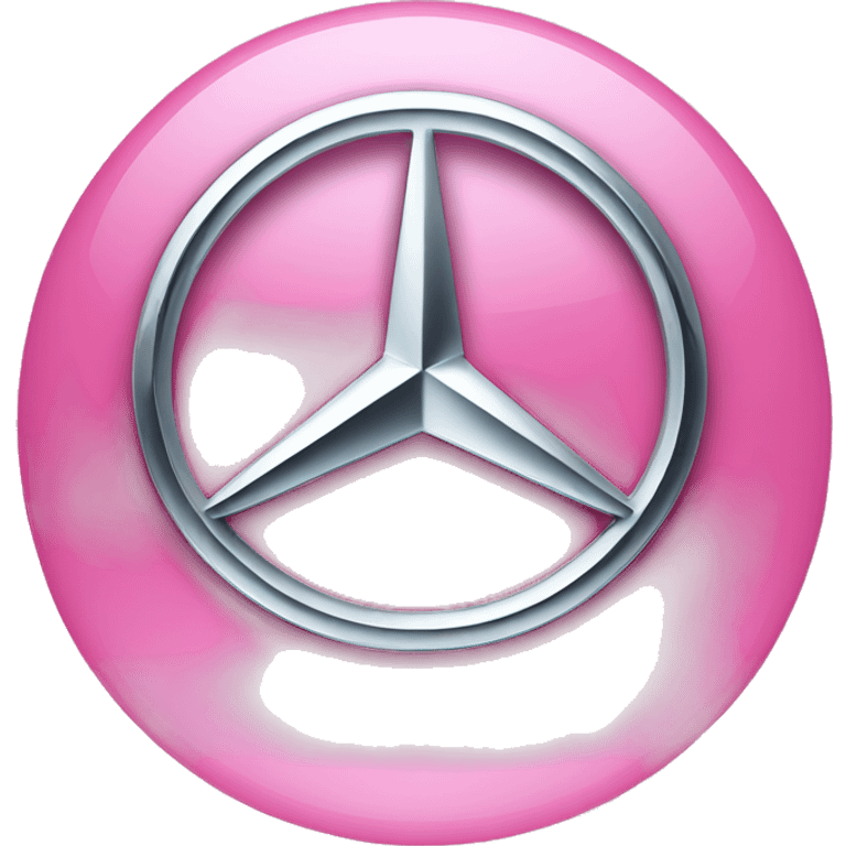 Mercedes logo pink emoji