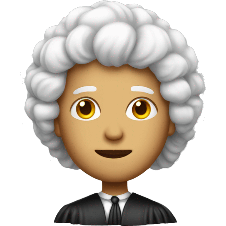 judge with wig emoji