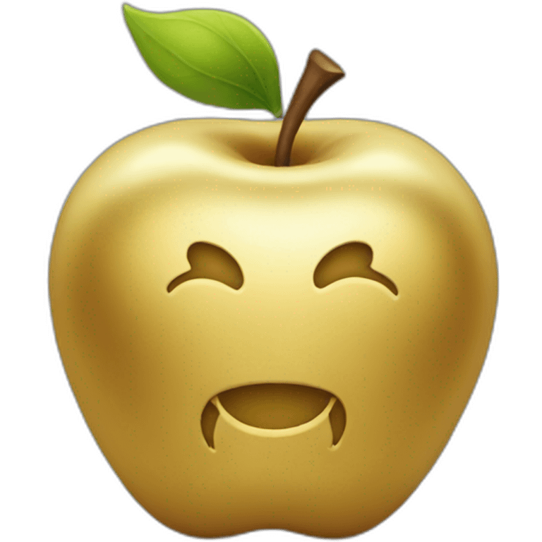 Gold apple emoji