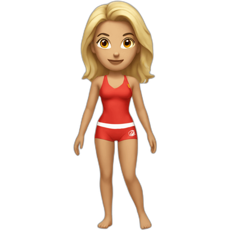 Baywatch-front-view-woman emoji