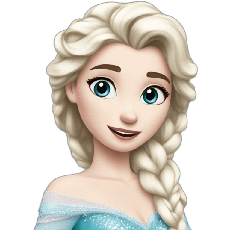 Elsa reine des neiges emoji