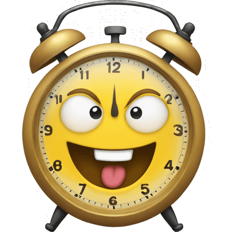 happy clock emoji