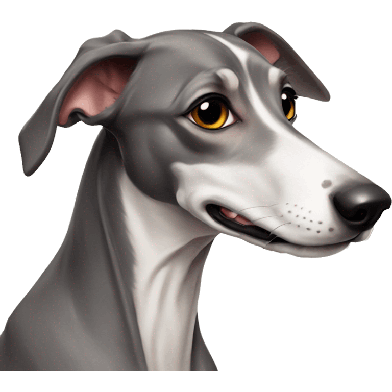 Cute Italien greyhound boy «isabella » color emoji