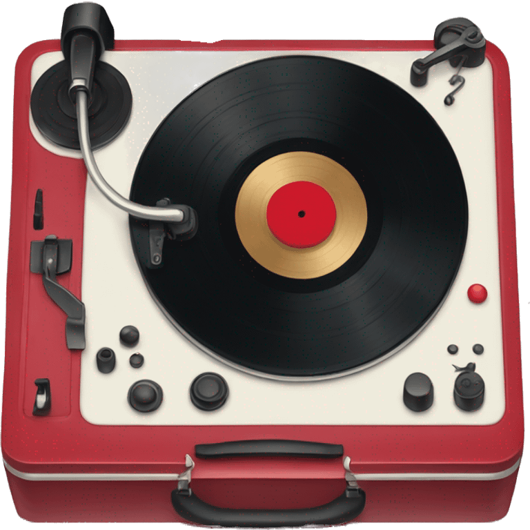 cherry red record player emoji