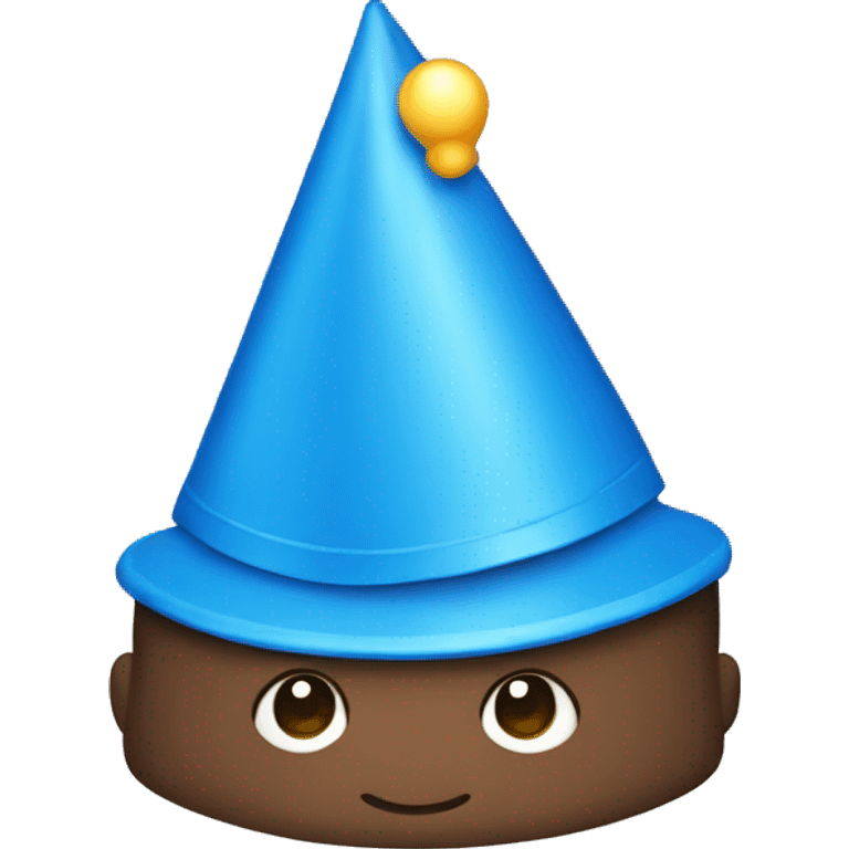 blue birthday hat  emoji