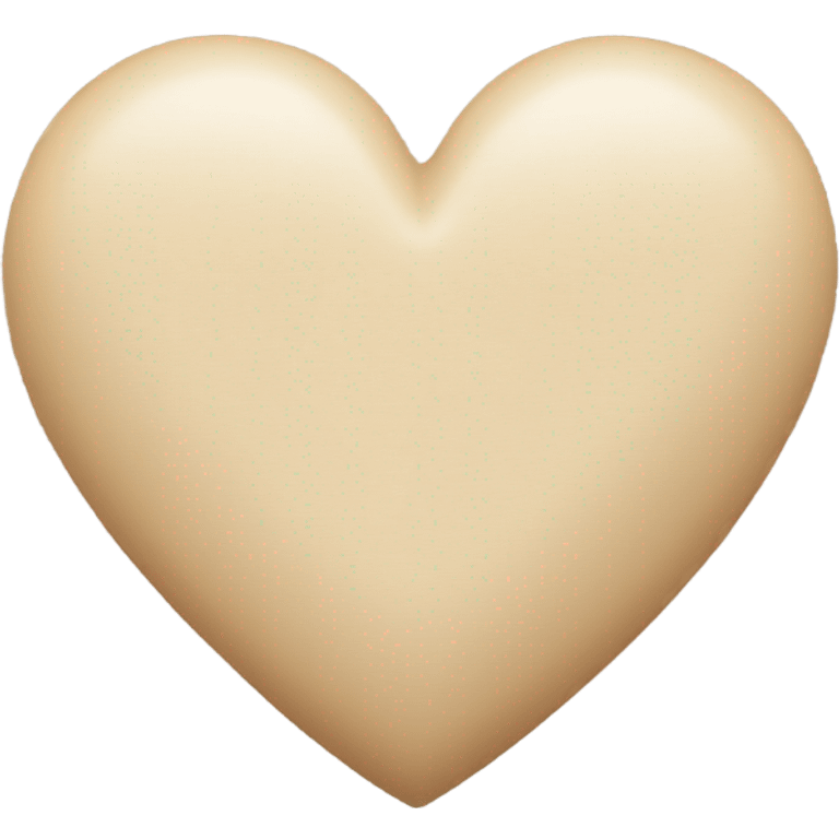 Beige heart  emoji