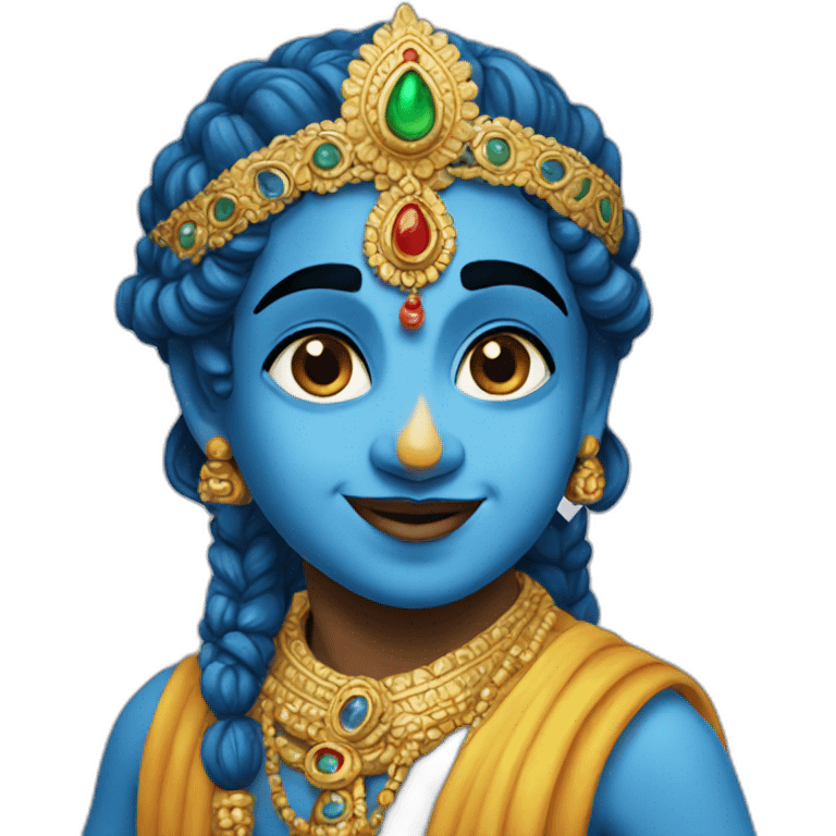 shree Krishna in American emoji