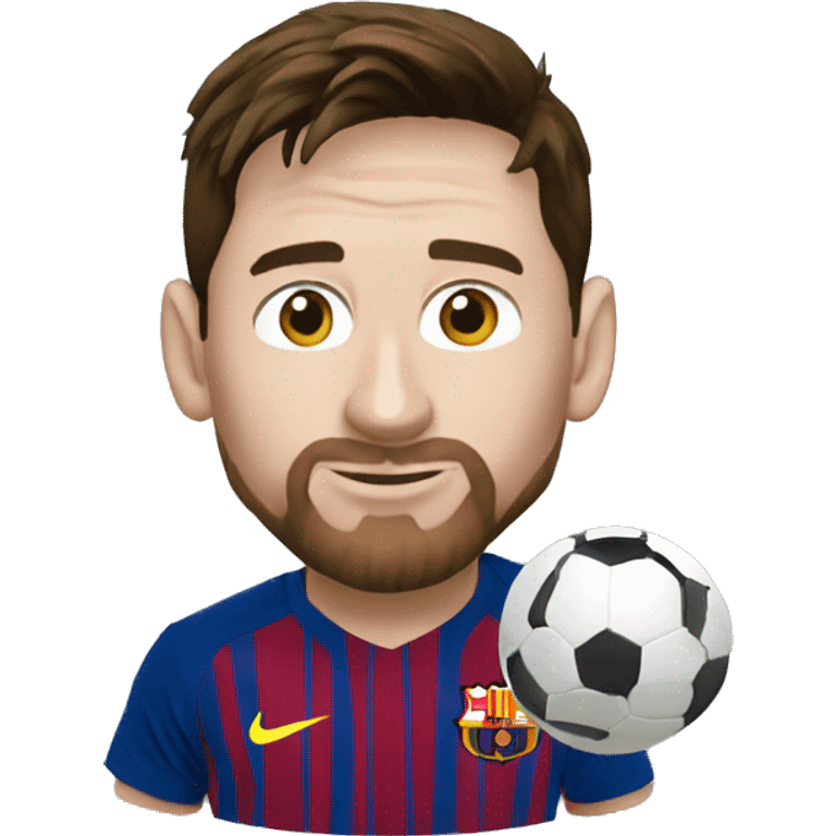 lionel messi with world cup and ballon dor emoji