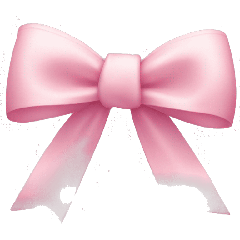 light pink ribbon bow emoji