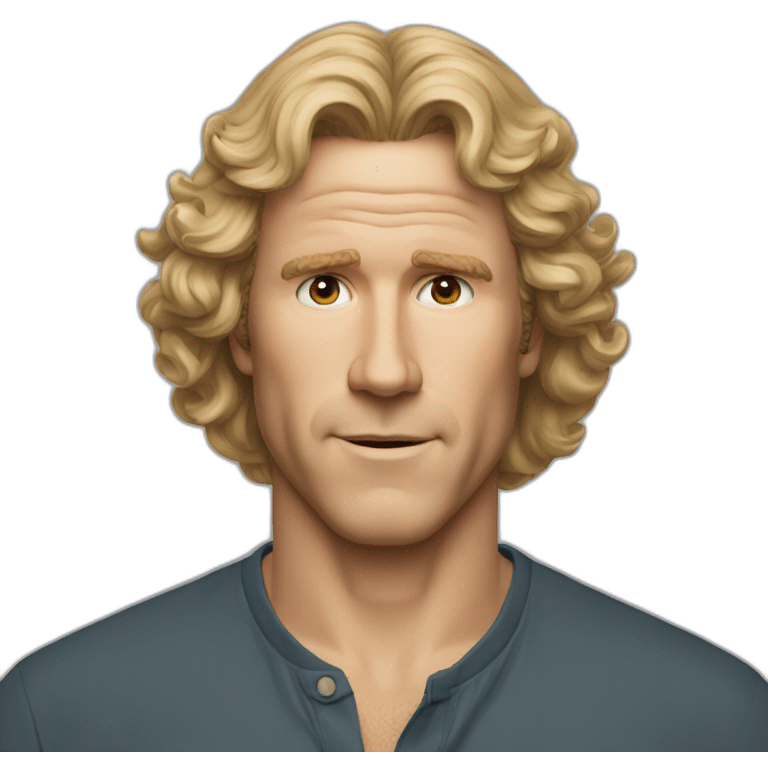 will ferrel long blonde hair emoji