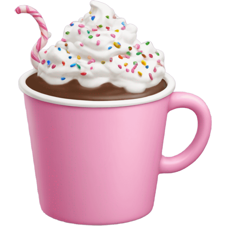 pink cup hot chocolate emoji