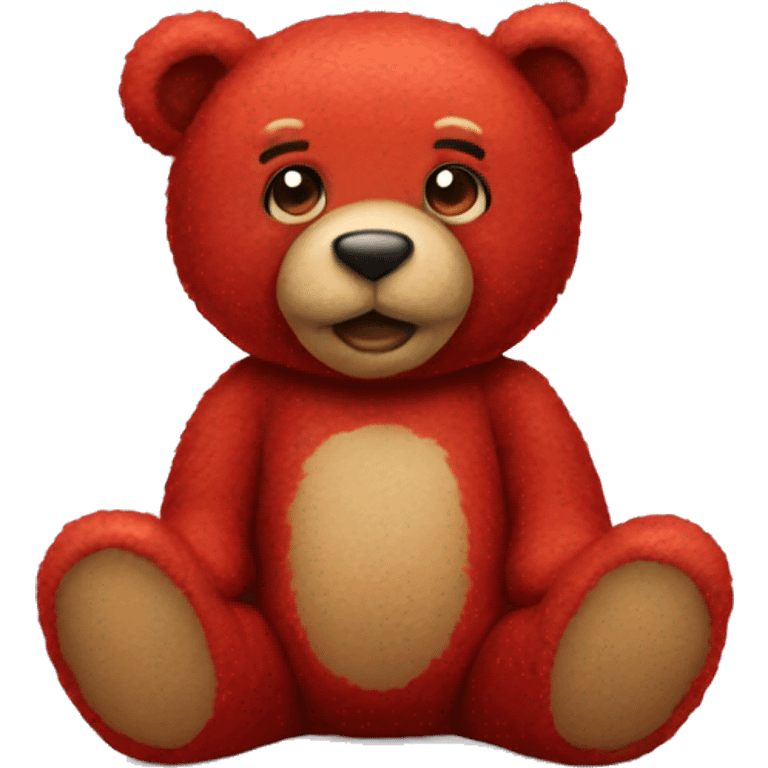 red teddy bear emoji