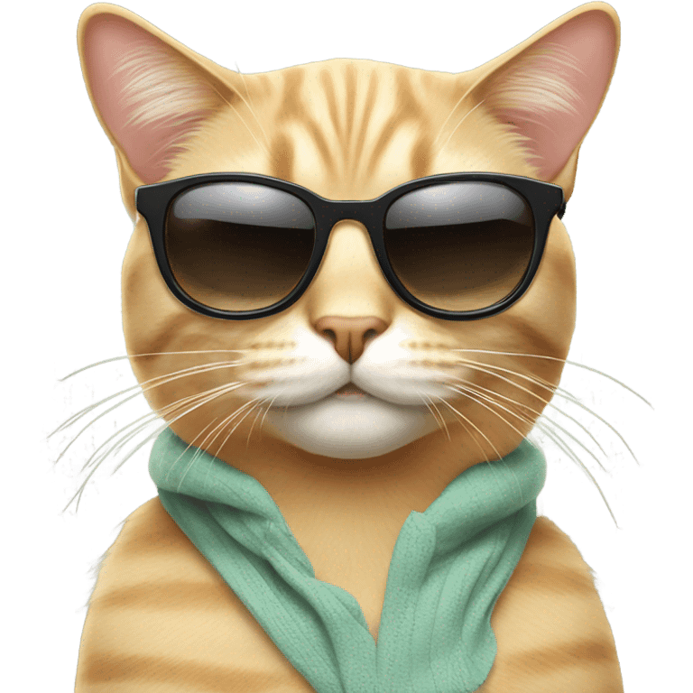 Cat with sunglasses emoji