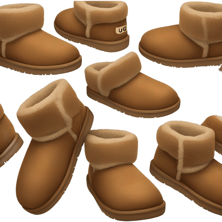 Ugg slippers in chestnut brown  emoji