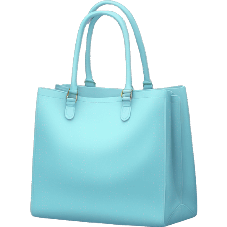 pastel blue bag emoji