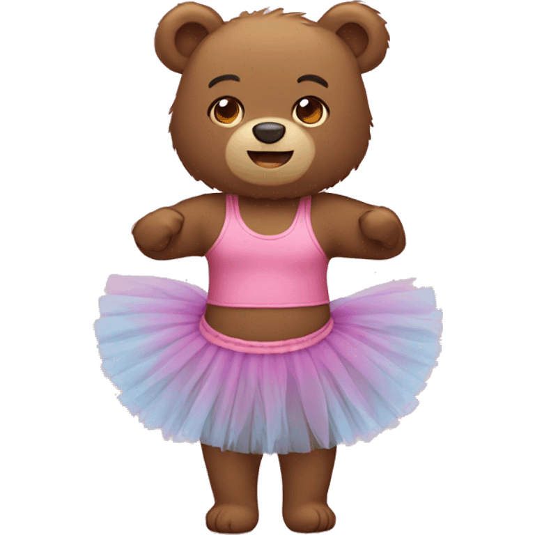 Bear with tutu emoji