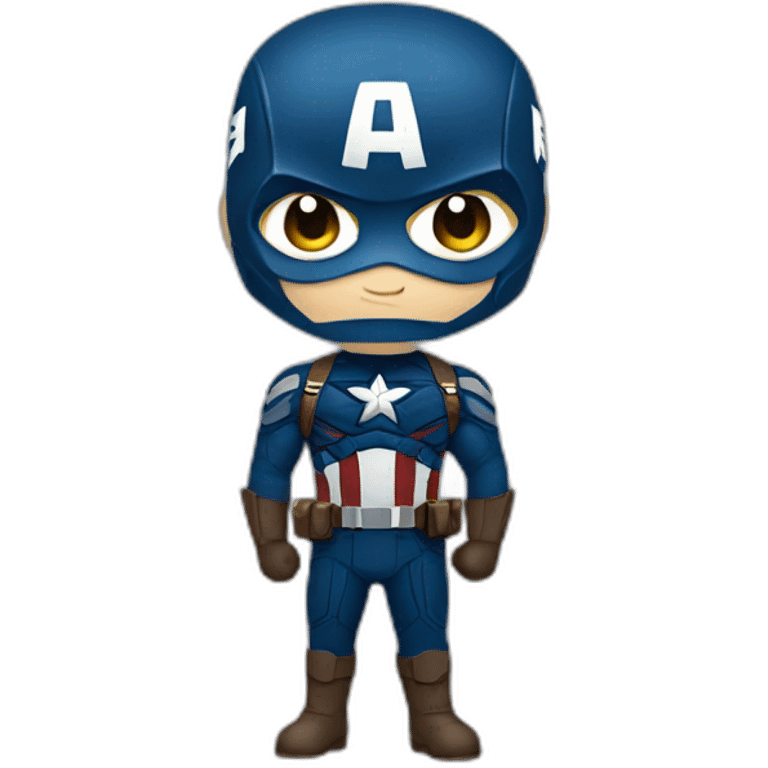 Captain America in suit emoji