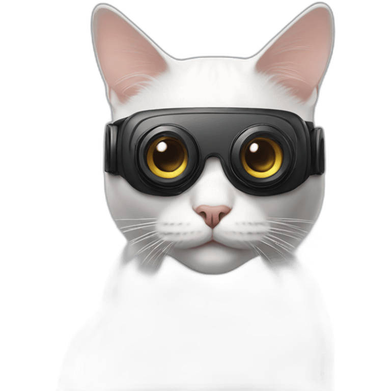 Cat wearing vr headset emoji