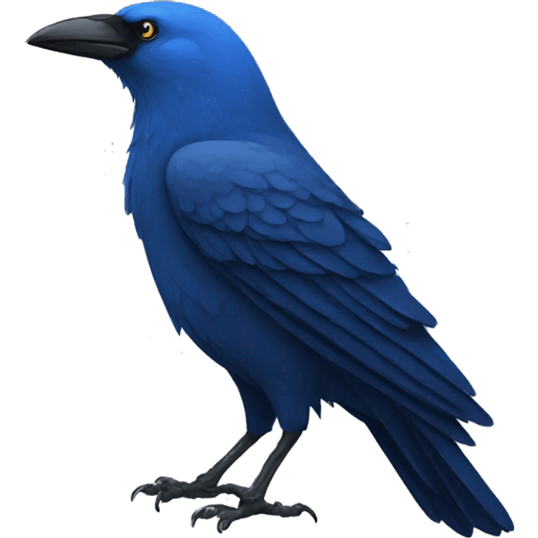 Blue crow emoji