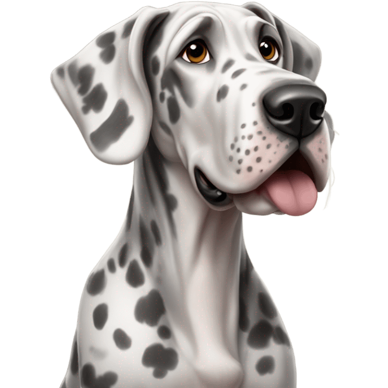 Merle great Dane emoji