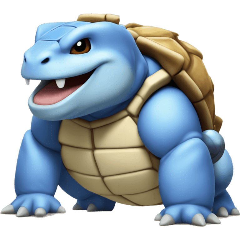 blastoise with carttn version looking happy emoji