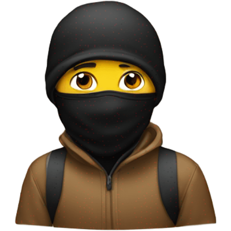 Boy with ski mask emoji