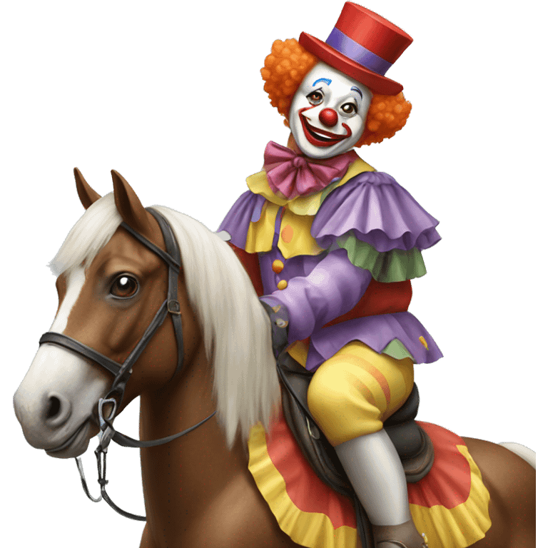 clown on a horse emoji