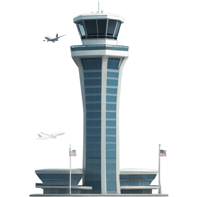 modern air traffic control tower, full size realistic emoji