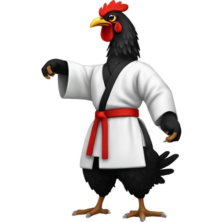 karate black chicken emoji