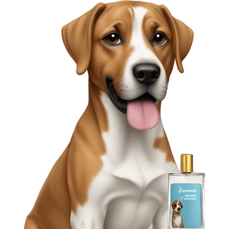 jeremy fragrance spraying cologne on a dog emoji