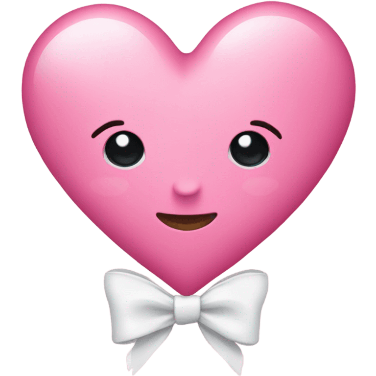 pink heart with white bow emoji