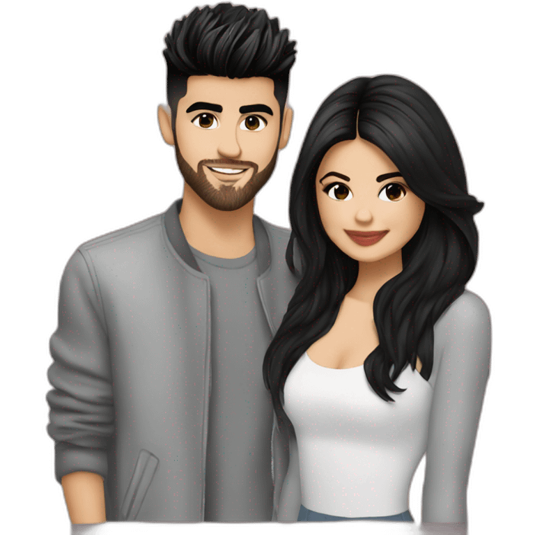 selena gomez and zayn emoji