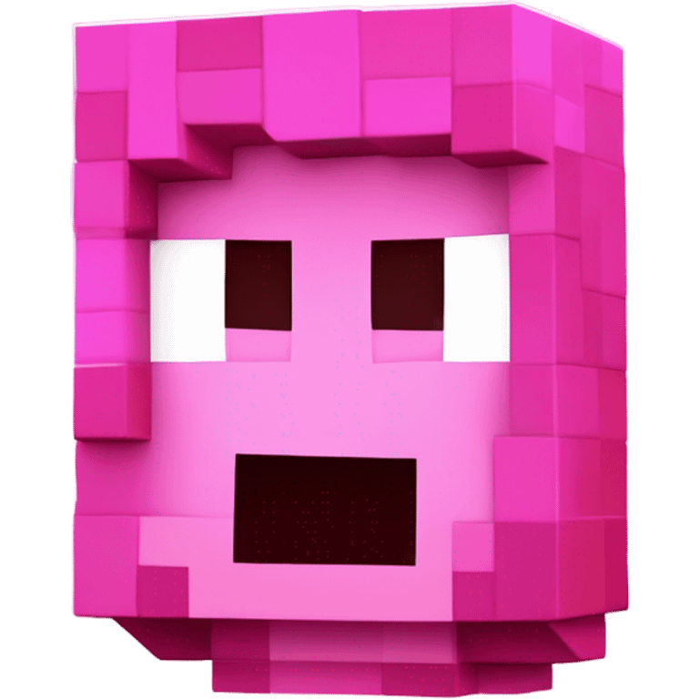 Pink minecraft emoji