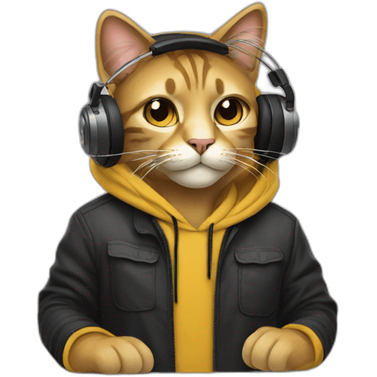 Great Cat DJ emoji