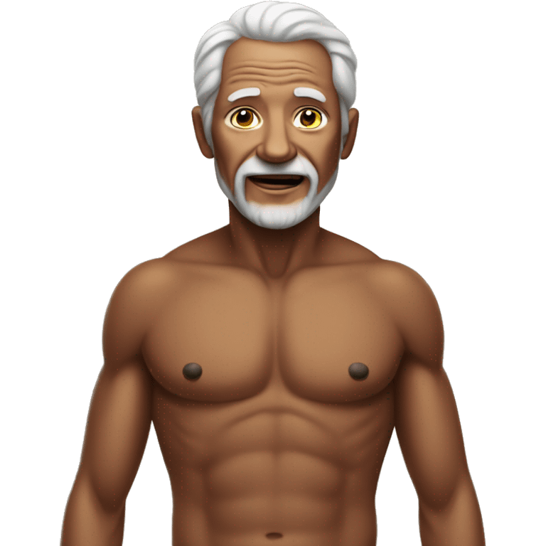 Old man in bikini emoji