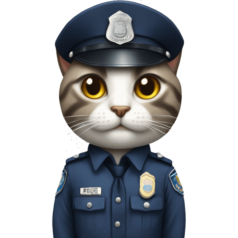 cat in police costume emoji