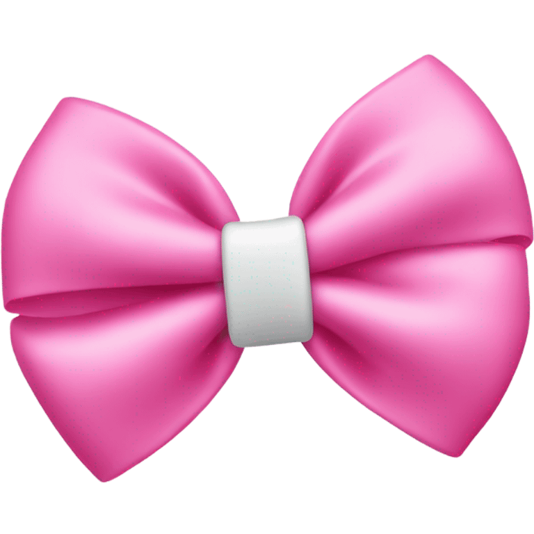 Pink bow with a hello kitty clip emoji