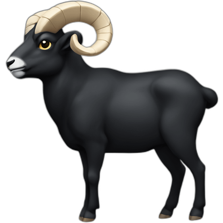 Black ram emoji