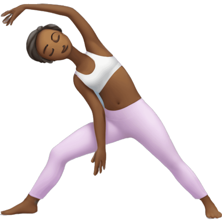 Female doing Yoga emoji