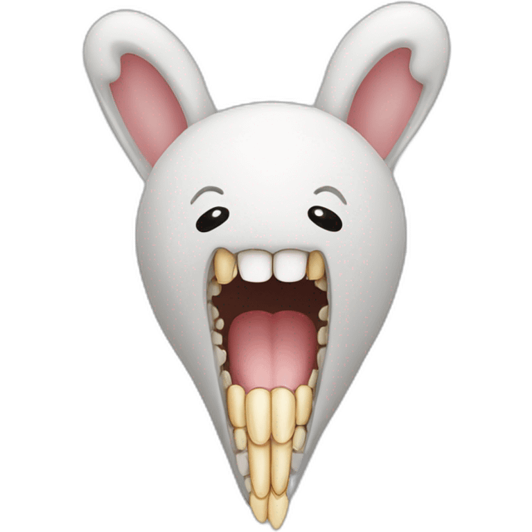 Rabbit teeth emoji