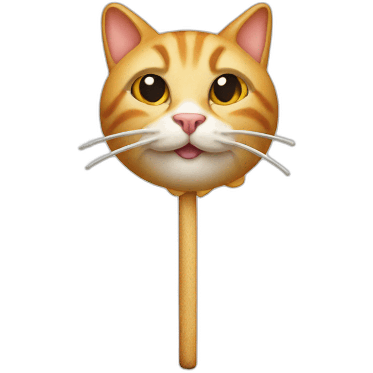 Cat cooked on a skewer emoji