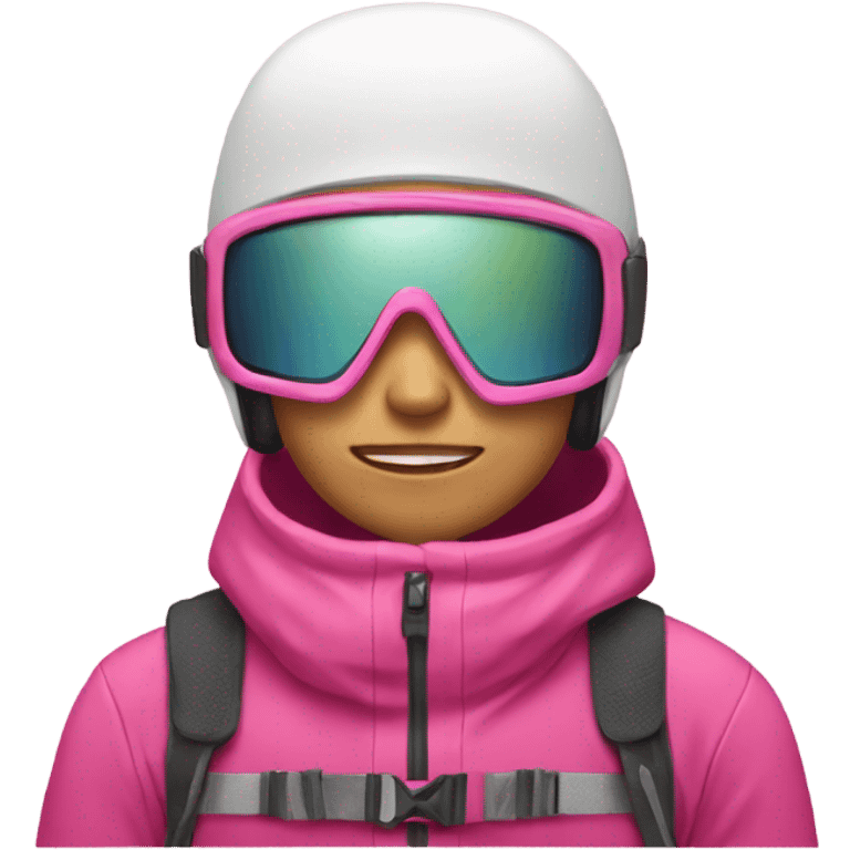 Ski gondola pink emoji