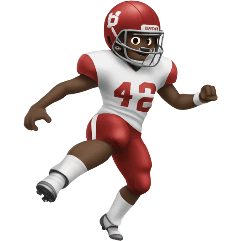 A dancing football  emoji