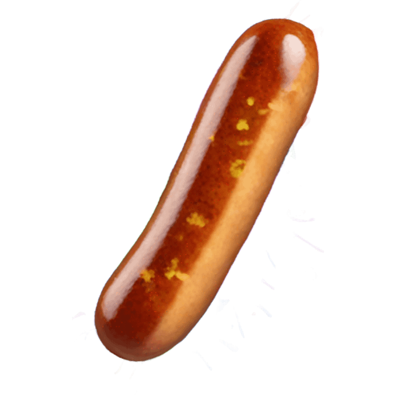 Sausage with paint splattered   emoji