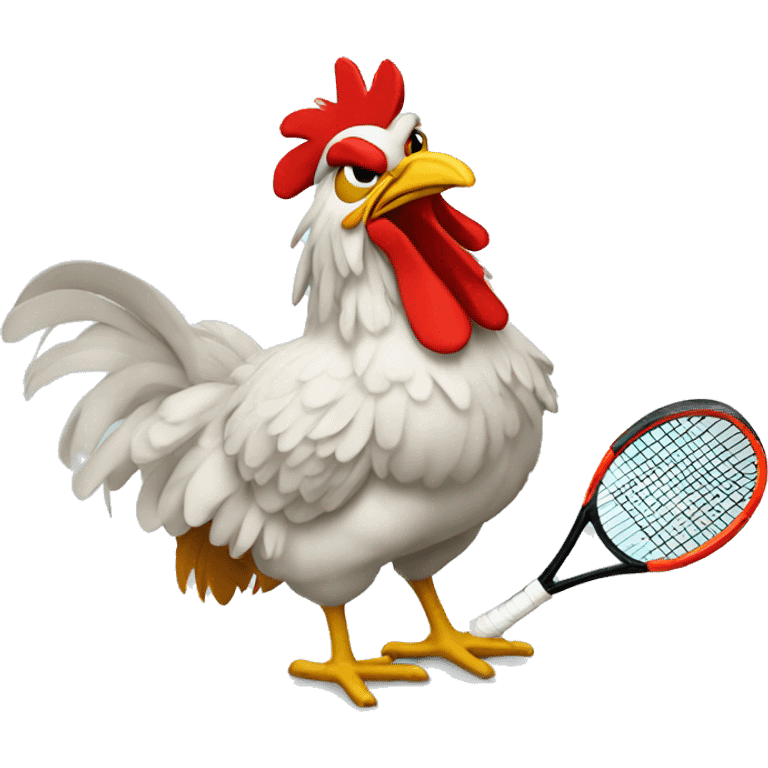 El Gallo con tenis emoji