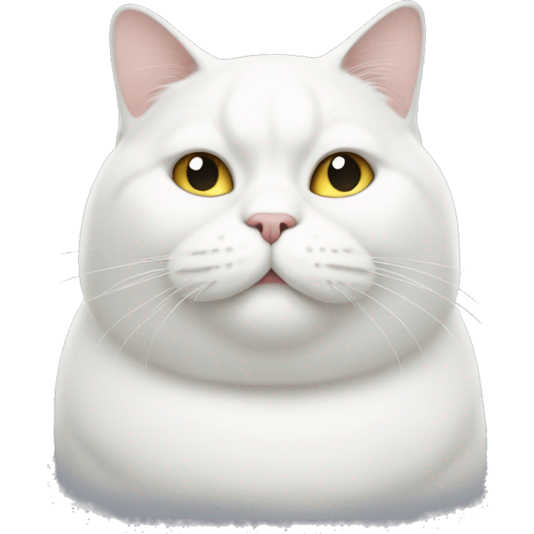 White Fat Cat emoji