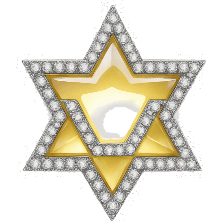 Rhinestone star of David emoji