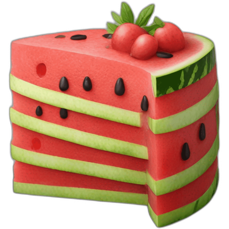 WATERMELON CAKE emoji